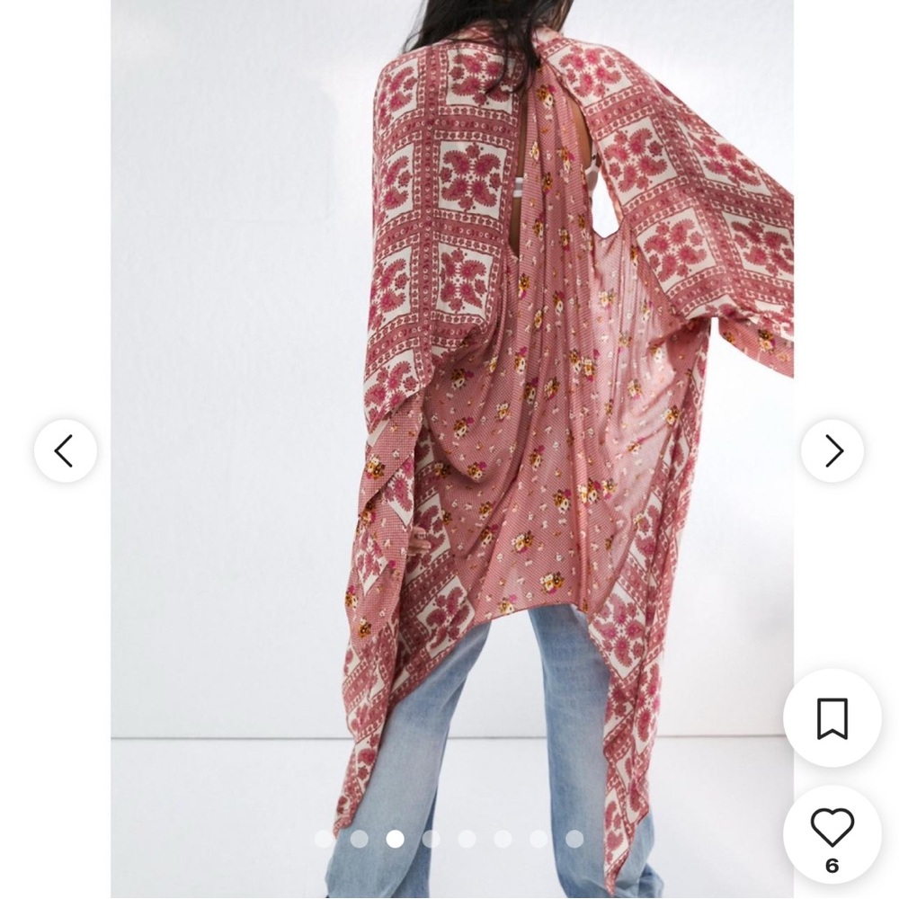 free people american pie patchwork kimono - Picture 6 of 6